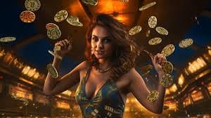 Dealer live casino sedang memandu permainan blackjack secara langsung